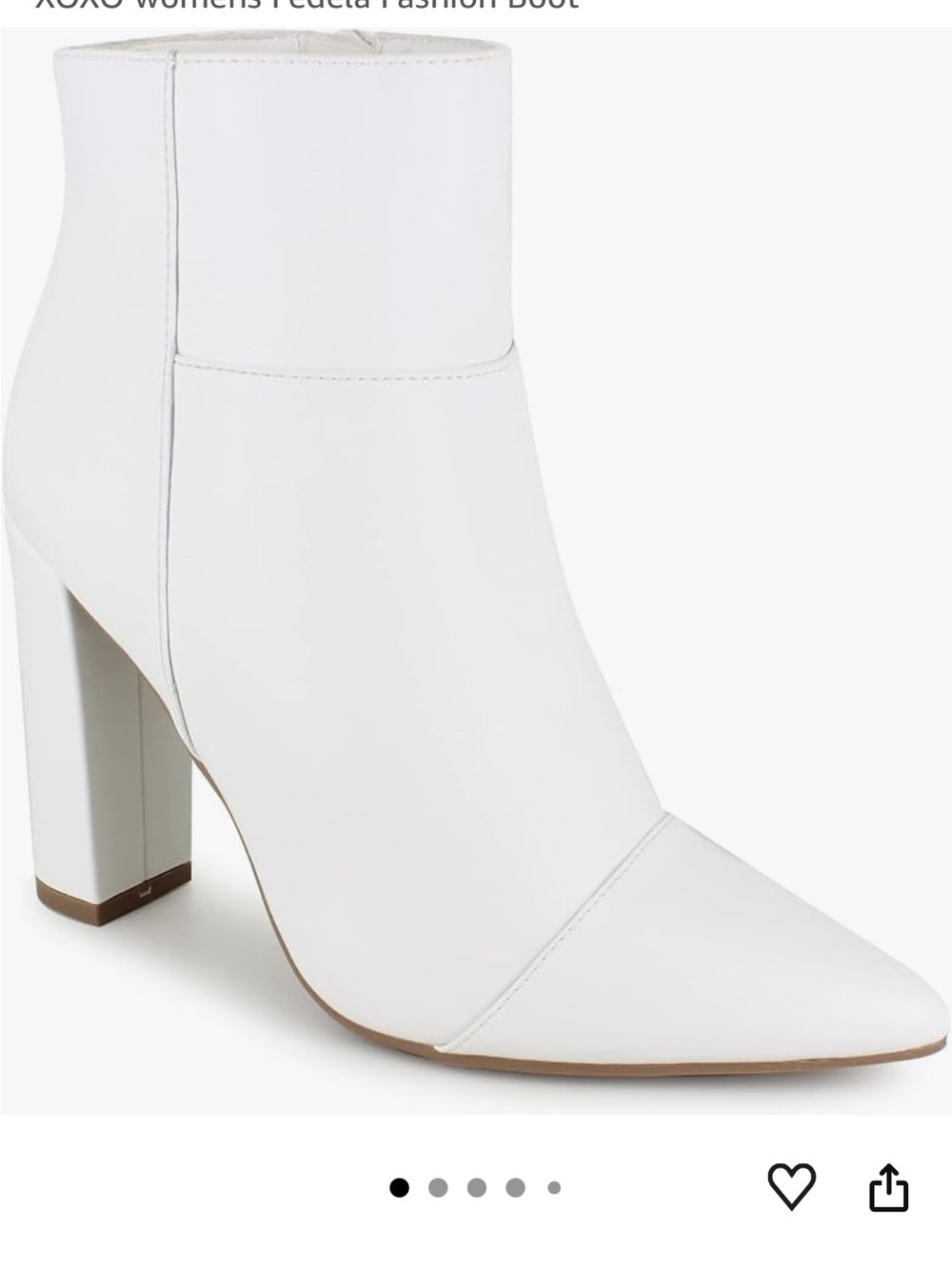 XOXO Footwear Fall 2022 White PU Fedela